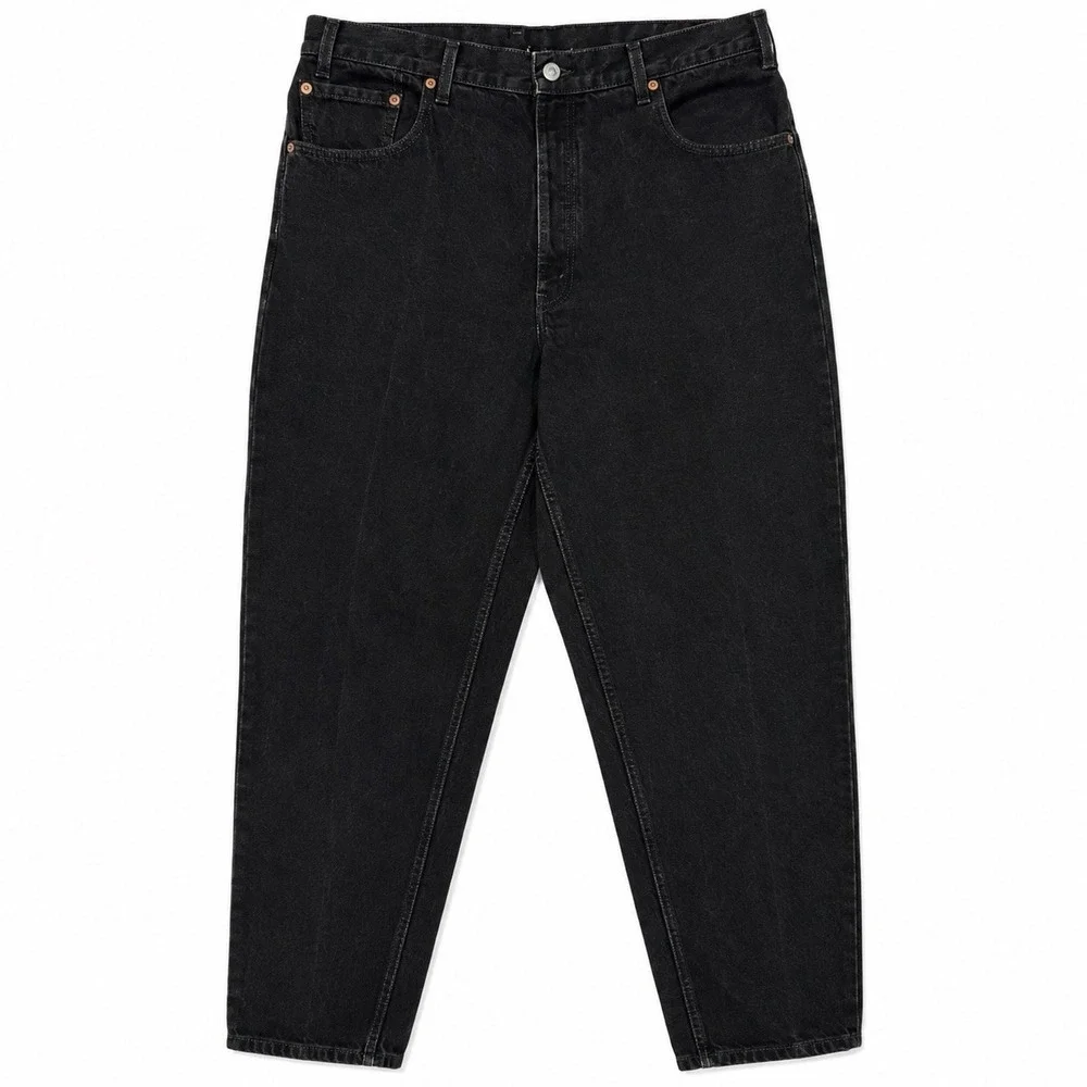 Vintage 90s Levi's 560 Loose Fit Tapered Leg Black Jeans 38x34 USA Made 1999